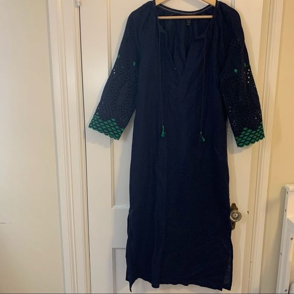 J. Crew Navy Blue Caftan - Picture 4 of 7